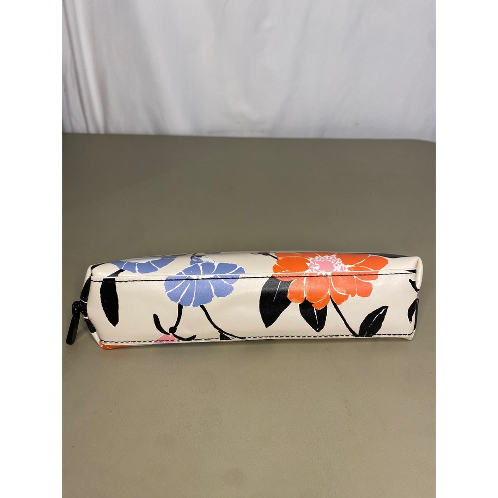 Kate Spade New York Floral Butterfly Pencil Case Cosmetic Pouch Cream Multi - Picture 2 of 10
